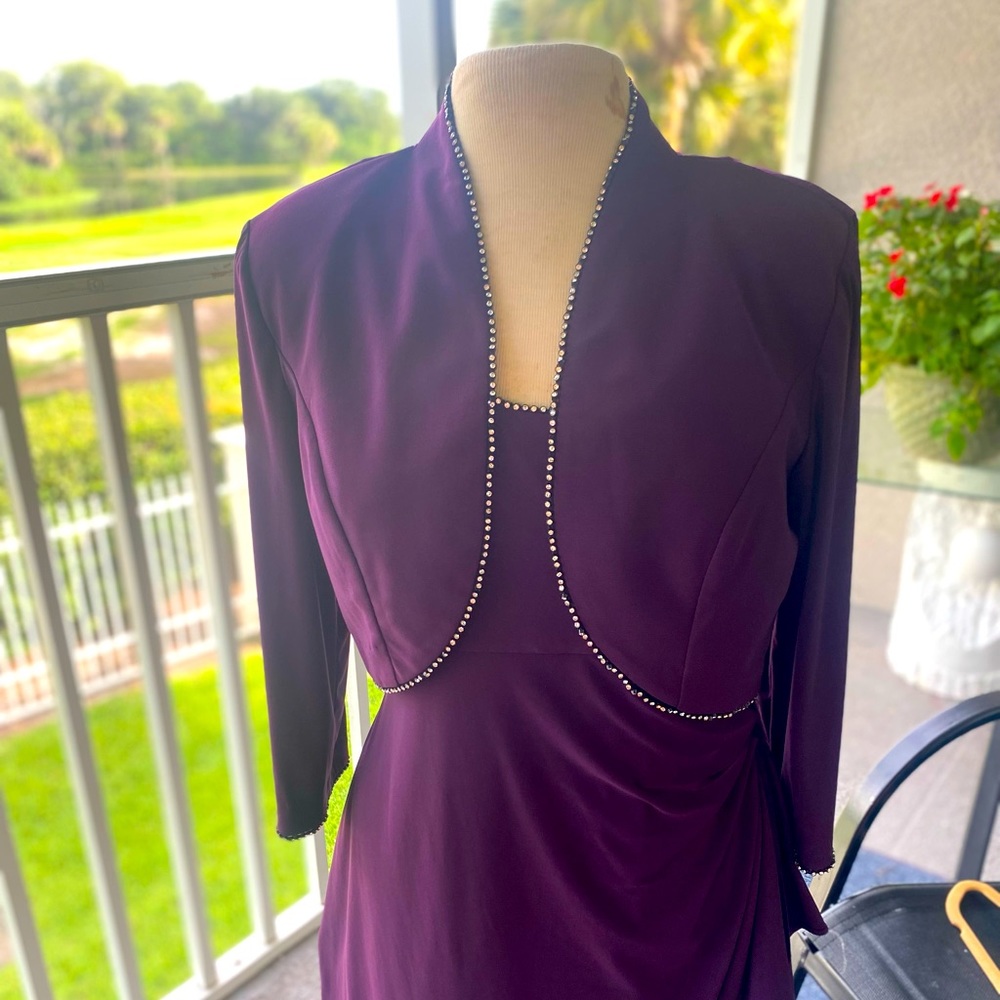Purple 2 piece dress